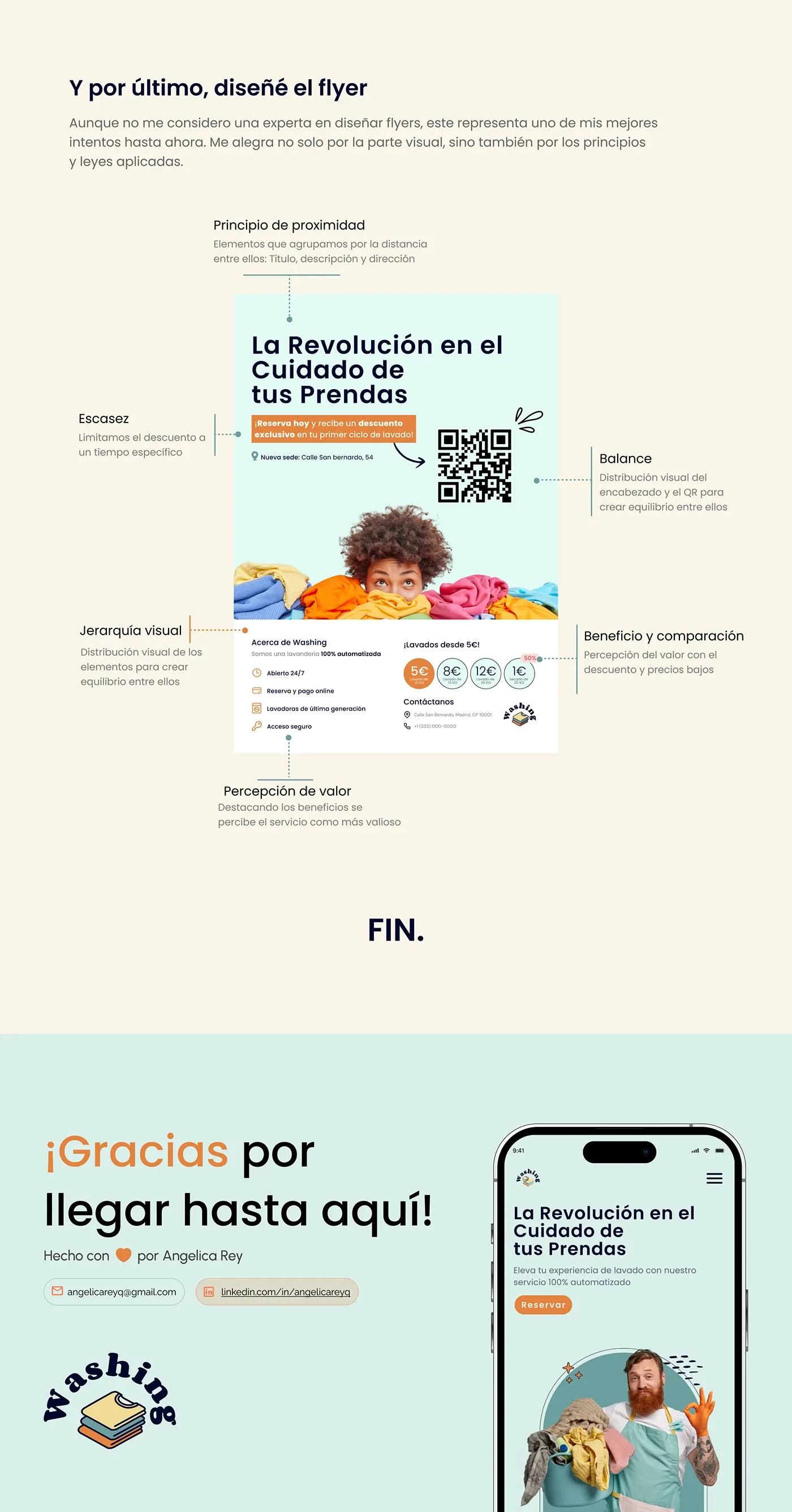 Landing page design